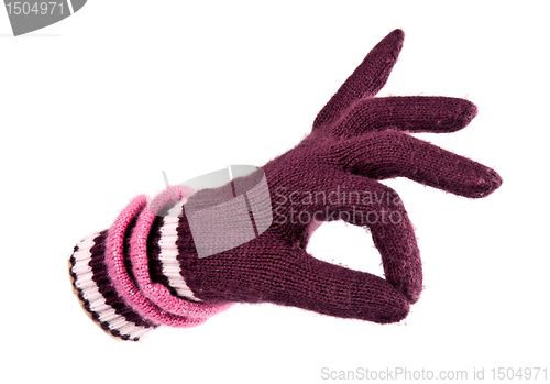 Image of warm glove shows Ok