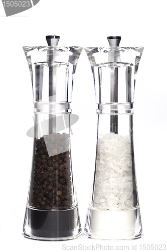 Image of Glass salt and pepper 