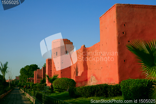 Image of Old city wall in Marrakech