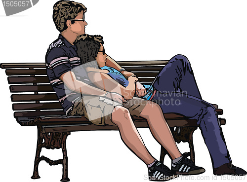 Image of Lovers on a bench
