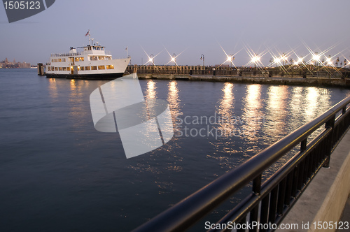 Image of white passenger boat