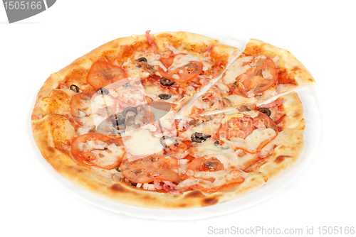 Image of meat pizza