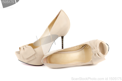 Image of white female shoes