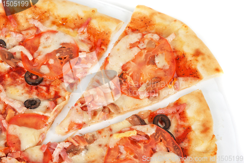 Image of meat pizza