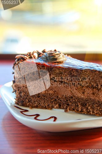 Image of piece of chocolate cake