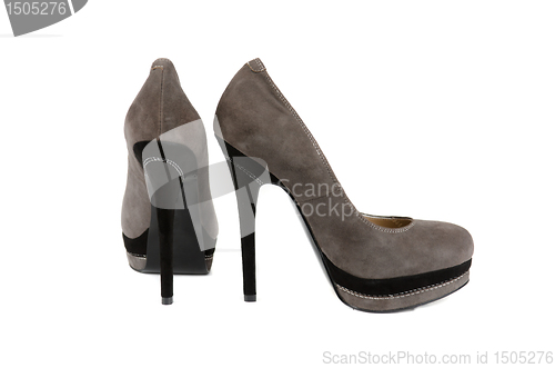 Image of grey female shoes