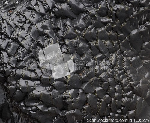 Image of Texture of wet black rock