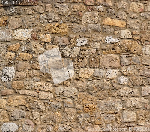 Image of Ancient stone wall texture