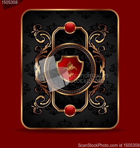 Image of ornate decorative golden frame