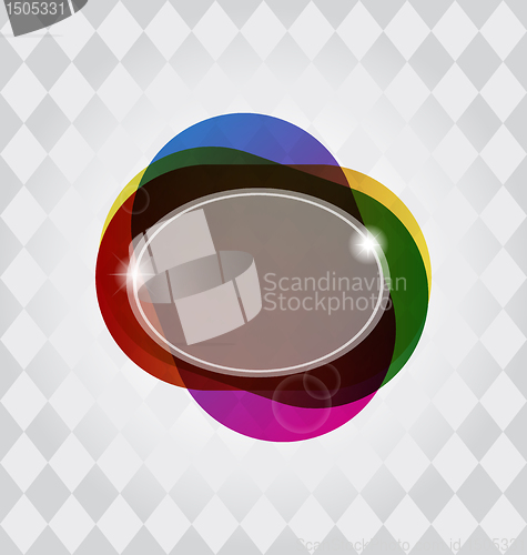 Image of abstract colorful speech bubble