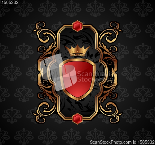 Image of ornate decorative golden frame