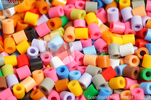 Image of Colourful plastic pearls