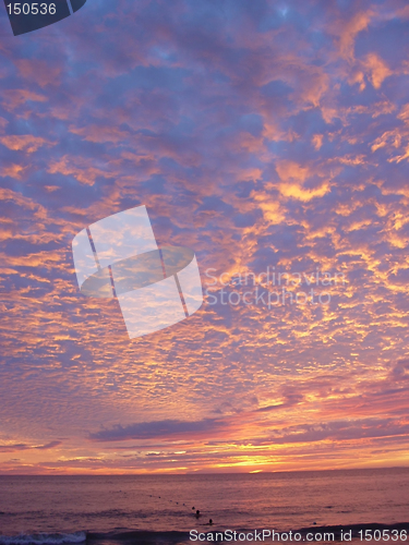 Image of Beautiful sunset background