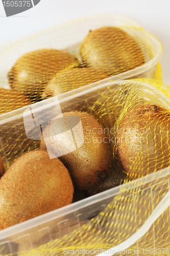 Image of close up of a kiwi fruits