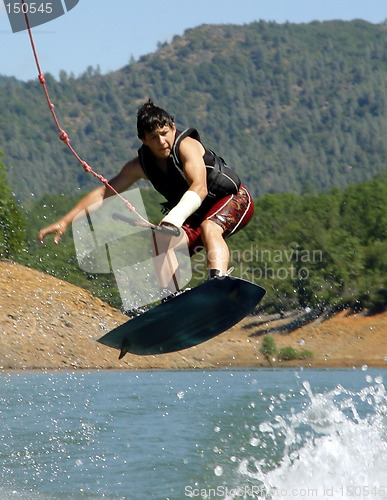 Image of Young wakeboarder