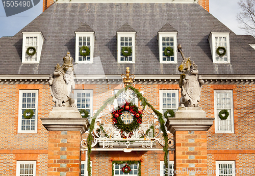 Image of Entrance to Governors palace in Williamsburg