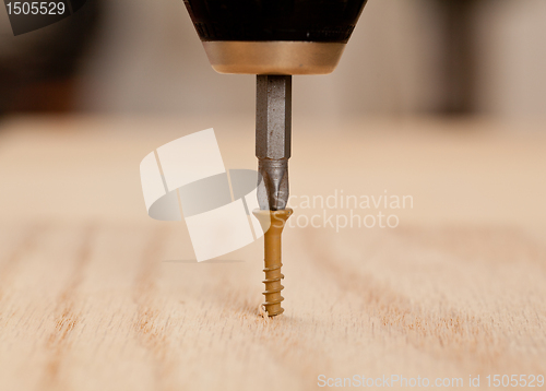 Image of Screw being driven into wood