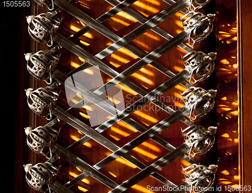 Image of Colonial sword display