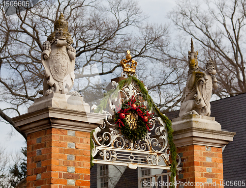 Image of Entrance to Governors palace in Williamsburg