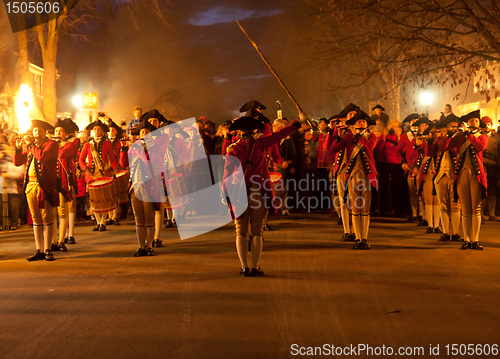 Image of Marching soldiers in Colonial Williamsburg