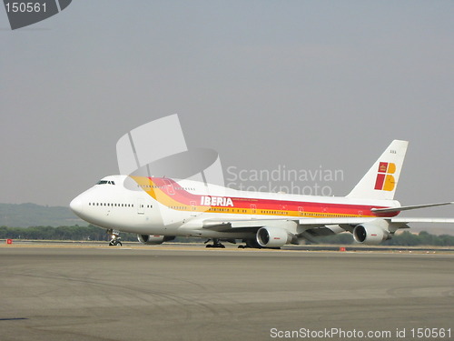 Image of B-747 Iberia in Madrid