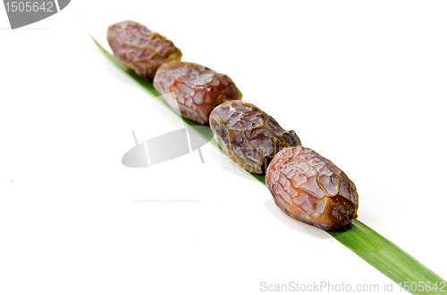 Image of Dates Fruit isolated on white Background