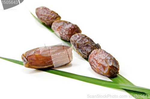 Image of Dates Fruit isolated on white Background