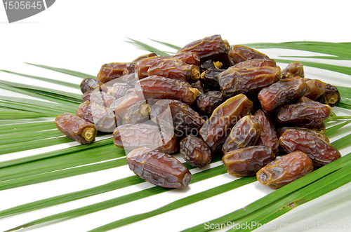 Image of Dates Fruit isolated on white Background