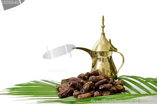 Image of Arabic Coffee with Dates Fruit 