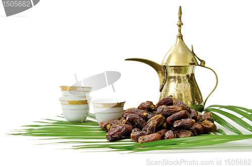 Image of Arabic Coffee with Dates Fruit  