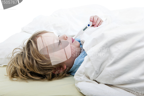 Image of Boy with Fever