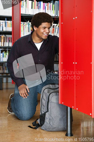 Image of Man in library