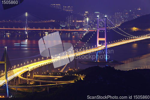 Image of Tsing Ma Bridge in Hong Kong