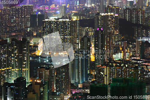 Image of downtown at night