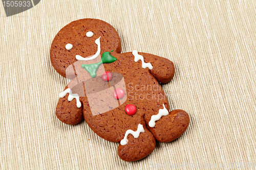 Image of gingerbread man for christmas
