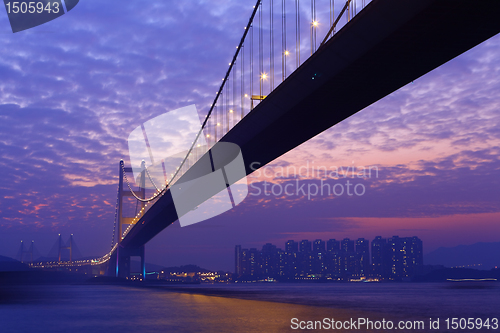 Image of Tsing Ma Bridge in Hong Kong