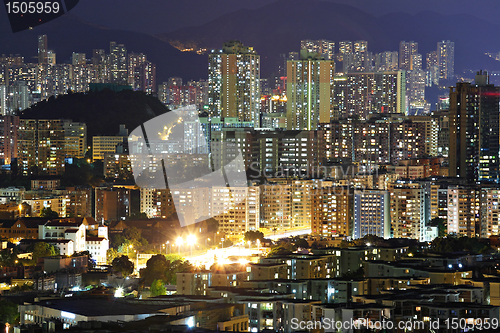 Image of Hong Kong downtown at night
