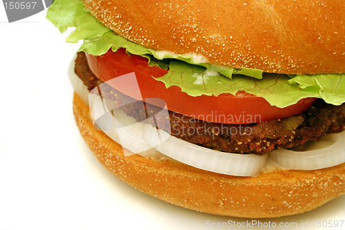Image of burger close