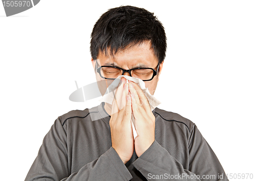 Image of sneeze man