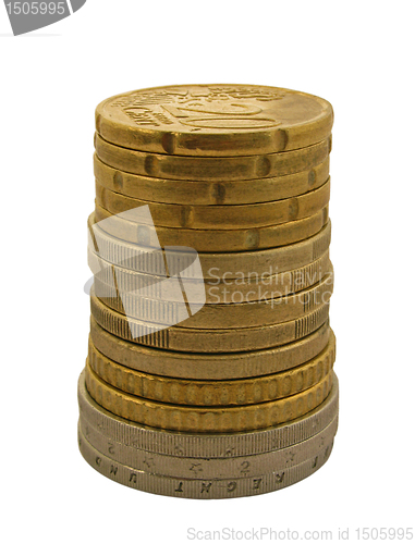 Image of pile of euro coins