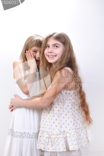 Image of Pretty girls in white gowns