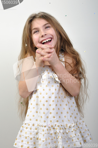 Image of Laughing happy little girl