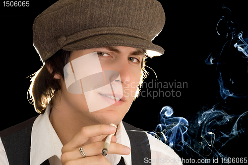 Image of Smoking man