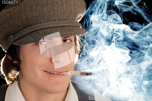 Image of Smoking man