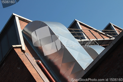 Image of factory roofs