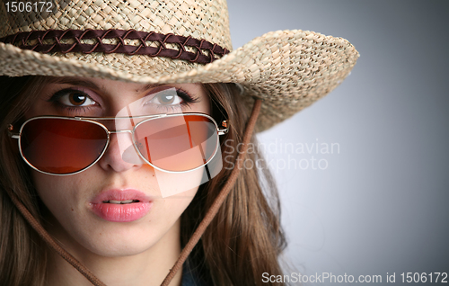 Image of girl in stetson