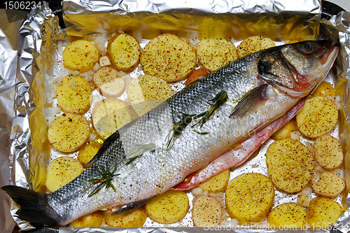Image of Bass and potato