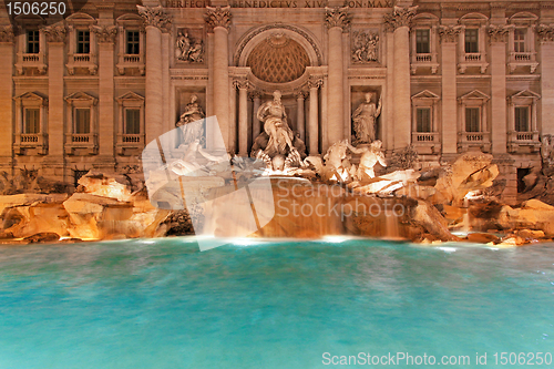 Image of Fountain Trevi night