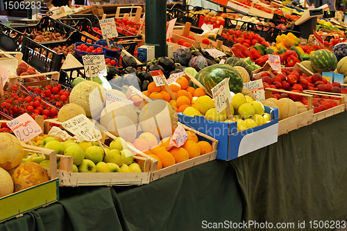 Image of Fruit market stall