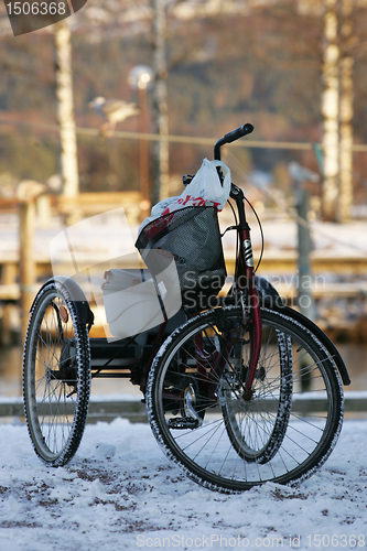 Image of Parked bicycle